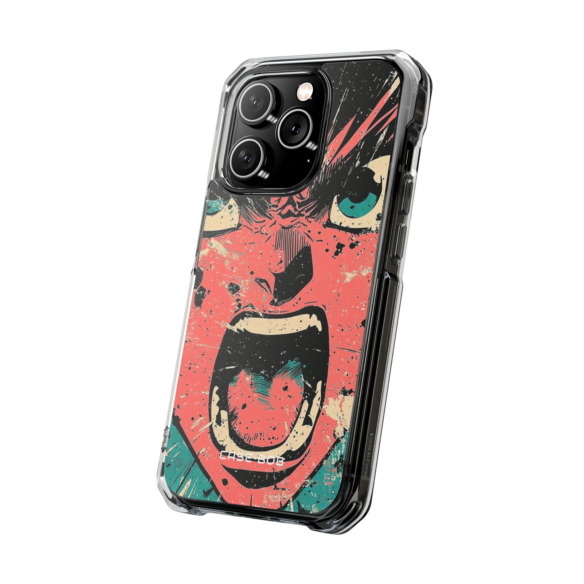 Schreiendes Gesicht Pink iPhone 14 Pro Case - Impact
