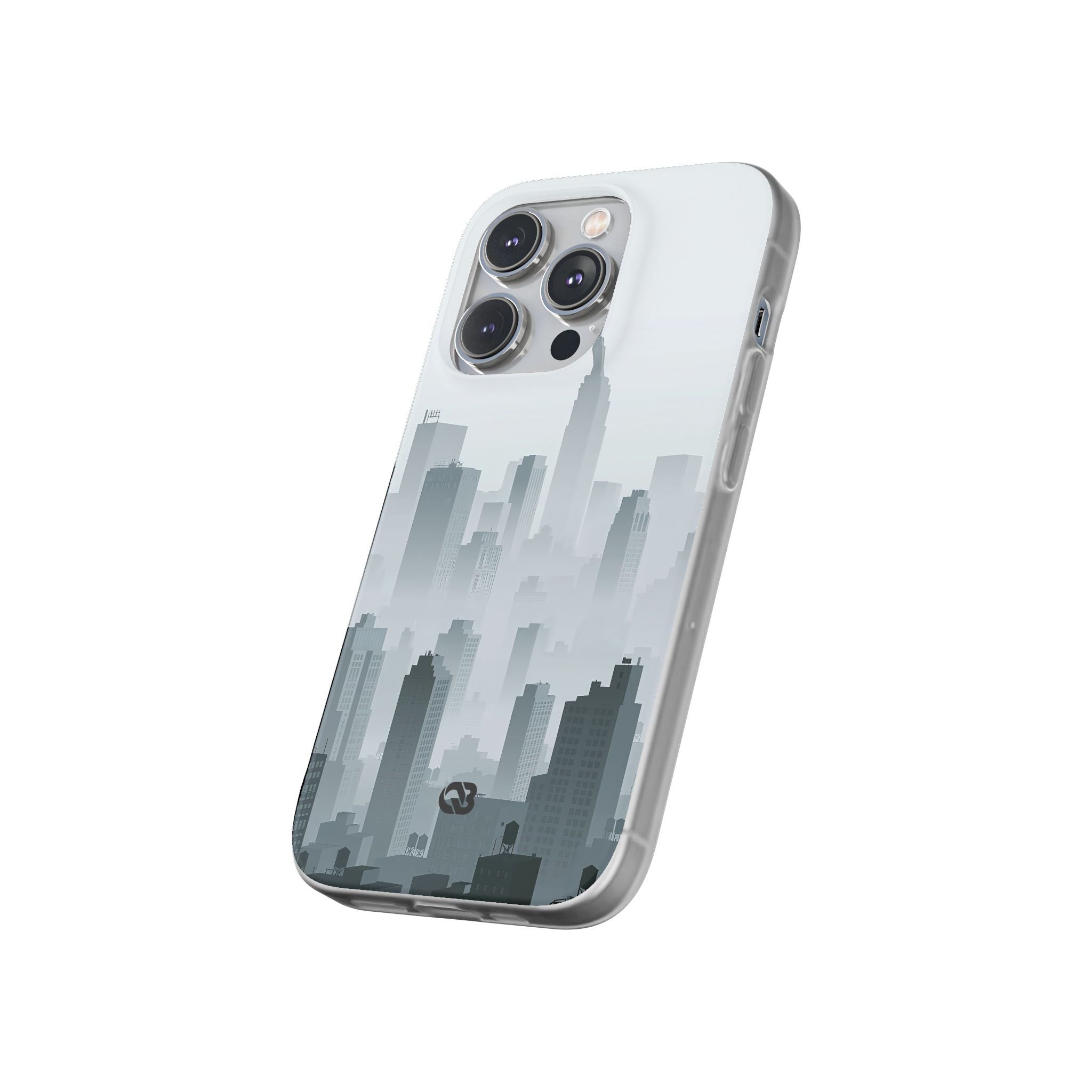 Grey Lite Phone Case for iPhone - Steel Mist Skyline