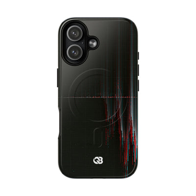 Black Tough 2.0 Magsafe Phone Case for iPhone - Corrupted Data Stream