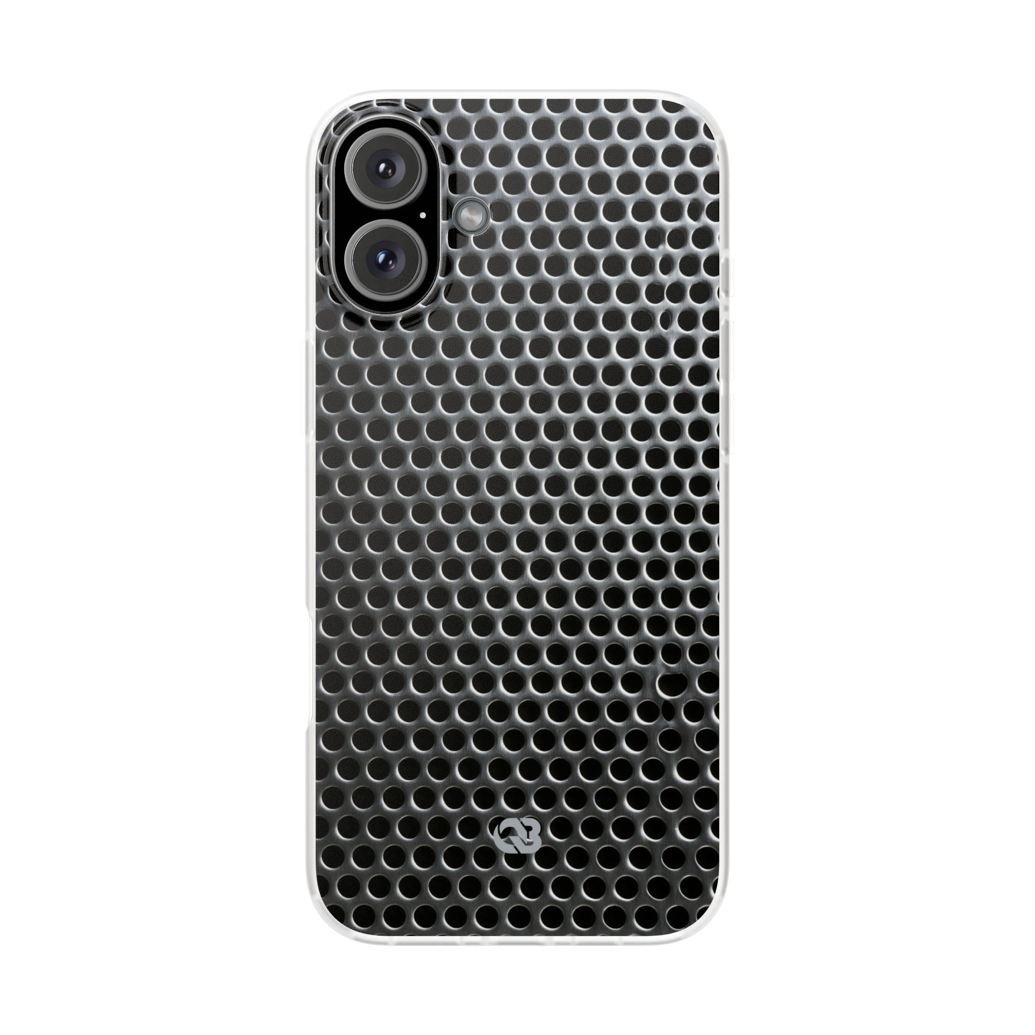 Silver Lite Phone Case for iPhone - Brutalist Steel Mesh