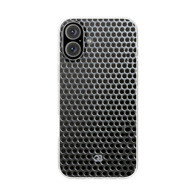 Silver Lite Phone Case for iPhone - Brutalist Steel Mesh