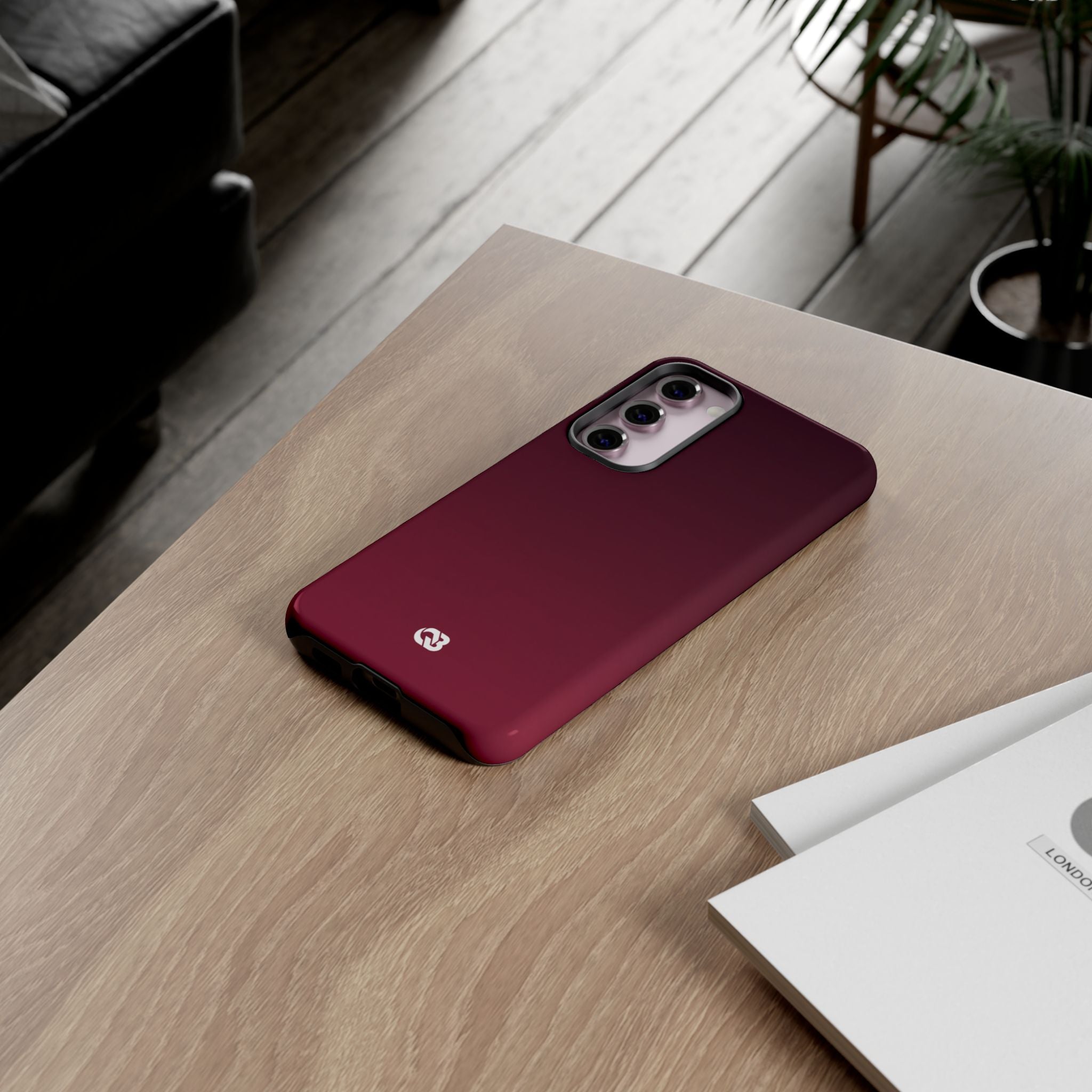 Red Tough Phone Case for Samsung - Deep Sangria Gradient
