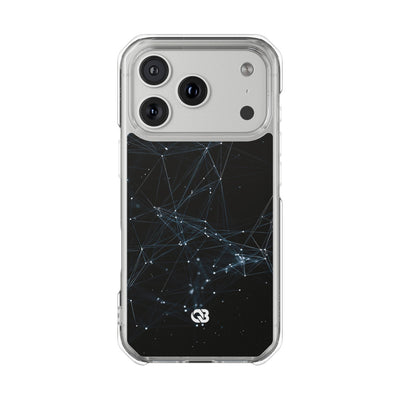 Black Impact MagSafe Phone Case for iPhone - Arctic Neural Mesh