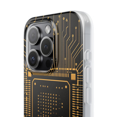 Gold Lite Phone Case for iPhone - Cyber Gold Processor