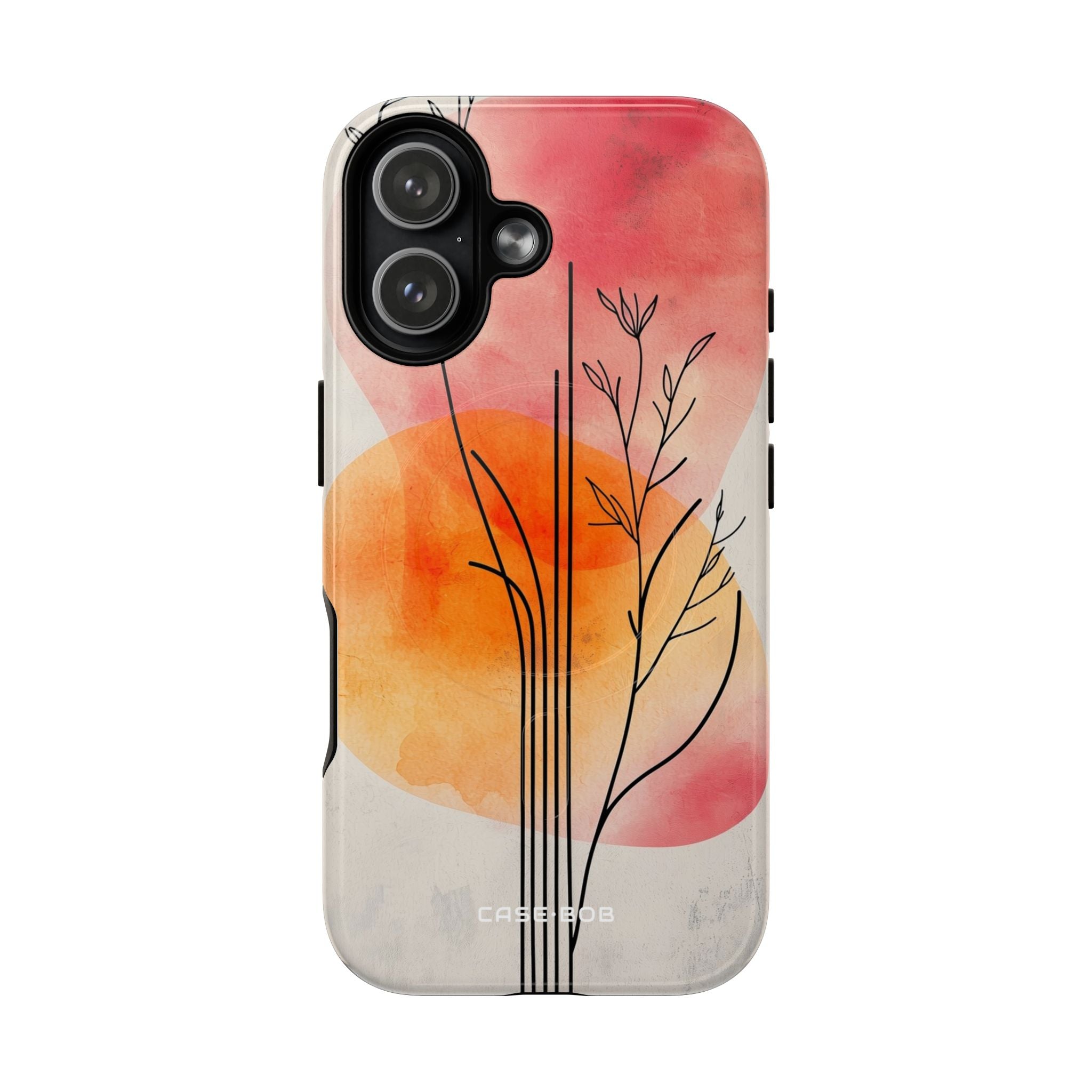 Curved Stem Sunset iPhone 17 Case - Tough+ - CASE•BOB