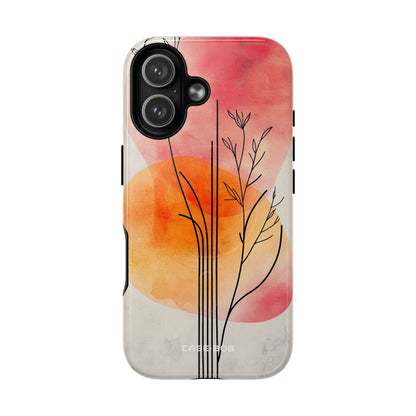 Curved Stem Sunset iPhone 17 Case - Tough+ - CASE•BOB