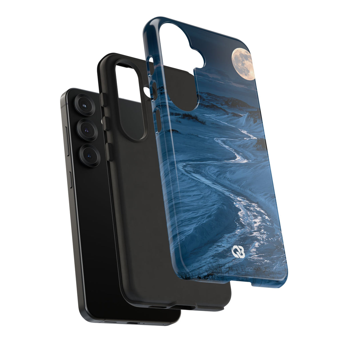 Arctic Moon Drift · Tough Phone Case for Samsung · Blue