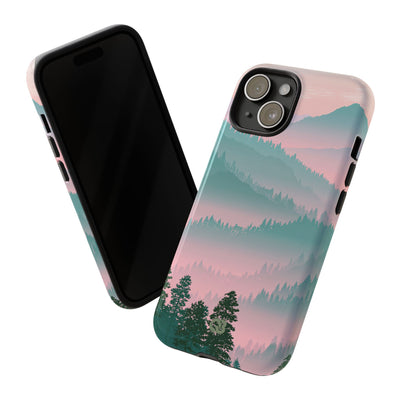 Teal Tough Phone Case for iPhone - Alpine Mist Teal