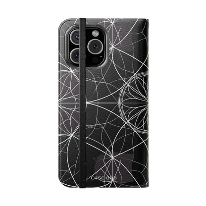 White Mandala Radiance - iPhone 16 Max Case - Wallet