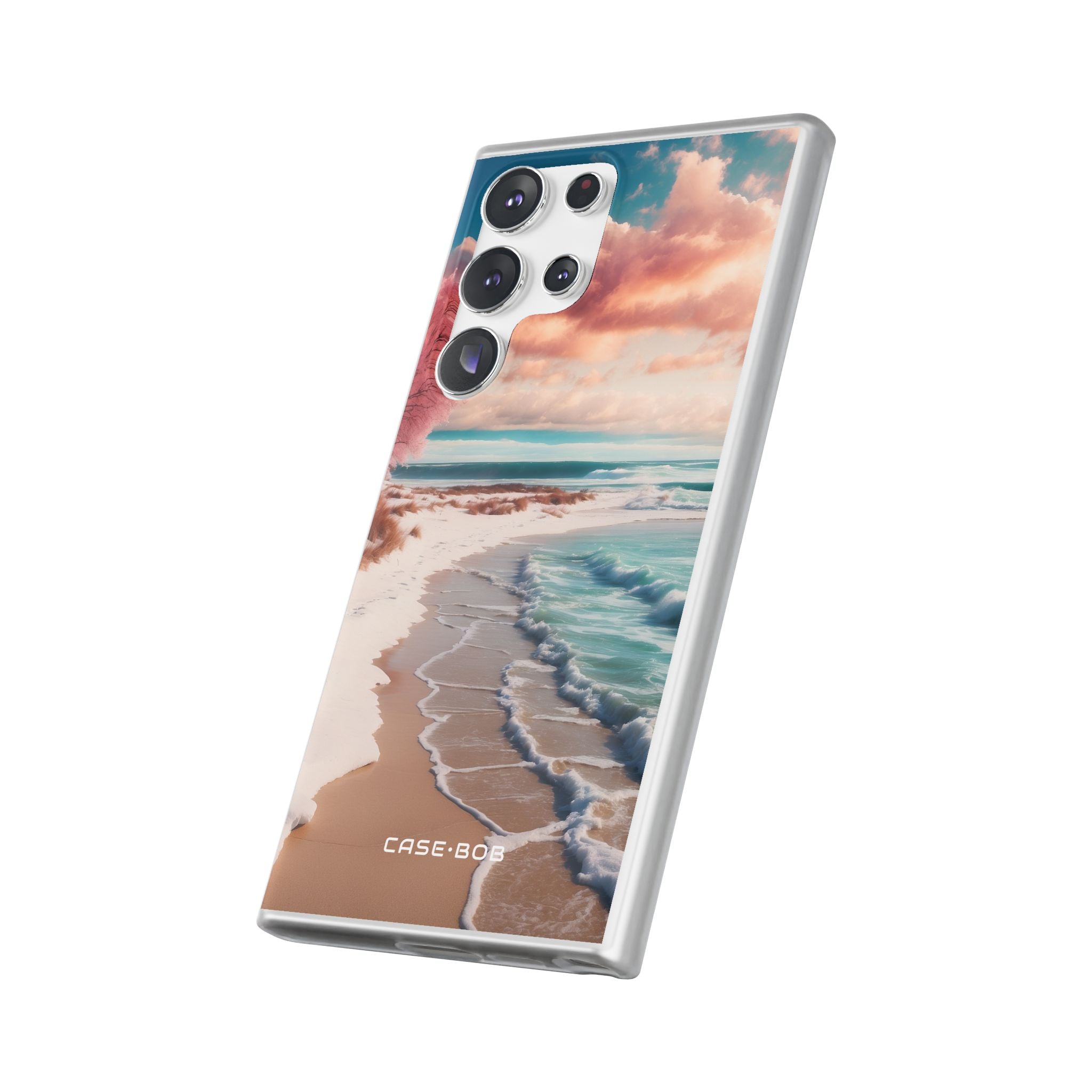 Lyserød Træ Brise Samsung S23 Ultra Cover - Blød