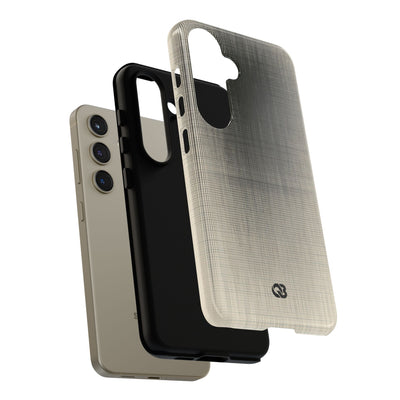 Beige Tough Phone Case for Samsung - Carbon Screen Grid