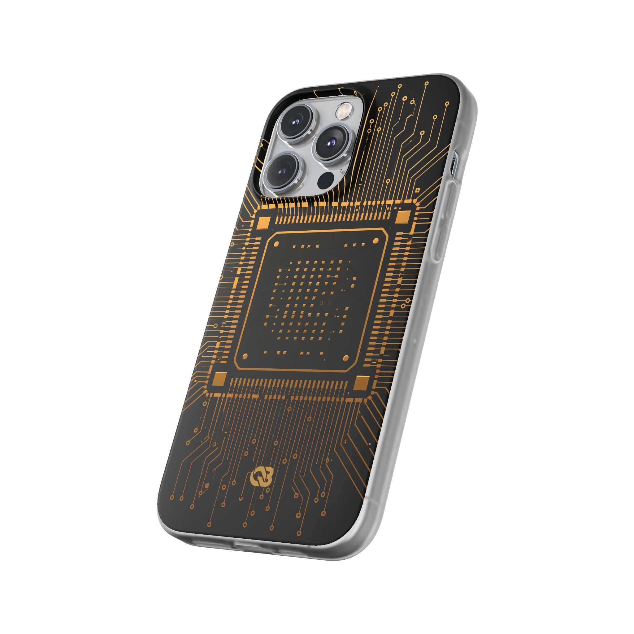 Gold Lite Phone Case for iPhone - Cyber Gold Processor