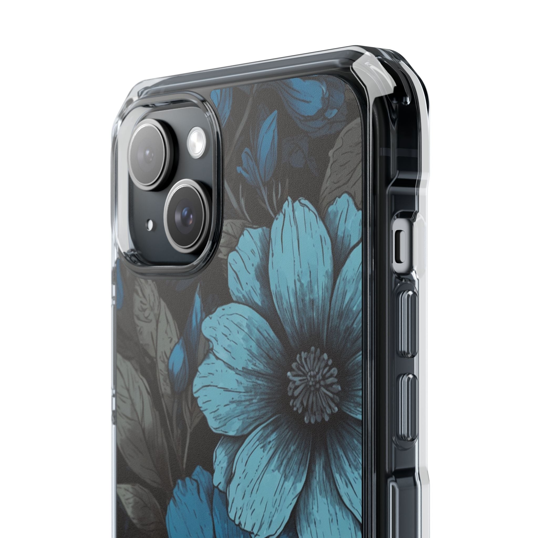 Blue Petal Radiance iPhone 15 Plus Case - Impact
