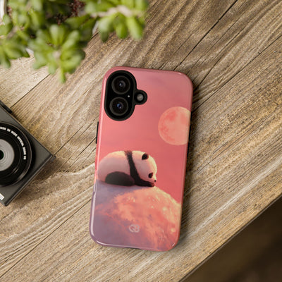 Rose Moon Panda · Tough Coque de téléphone pour iPhone