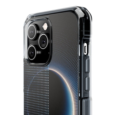 Luminous Meridian · Clear Impact Magnetic Phone Case for iPhone · Black