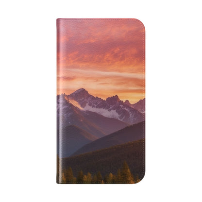 Mountain Bloom Twilight - iPhone 16 Plus Case - Wallet