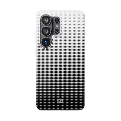 Black Lite Phone Case for Samsung - Obsidian Halftone Flux
