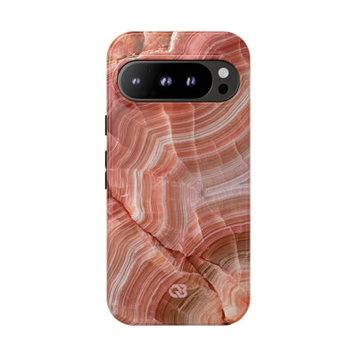 Blushing Rose Strata · Tough Phone Case for Pixel ·  Pink