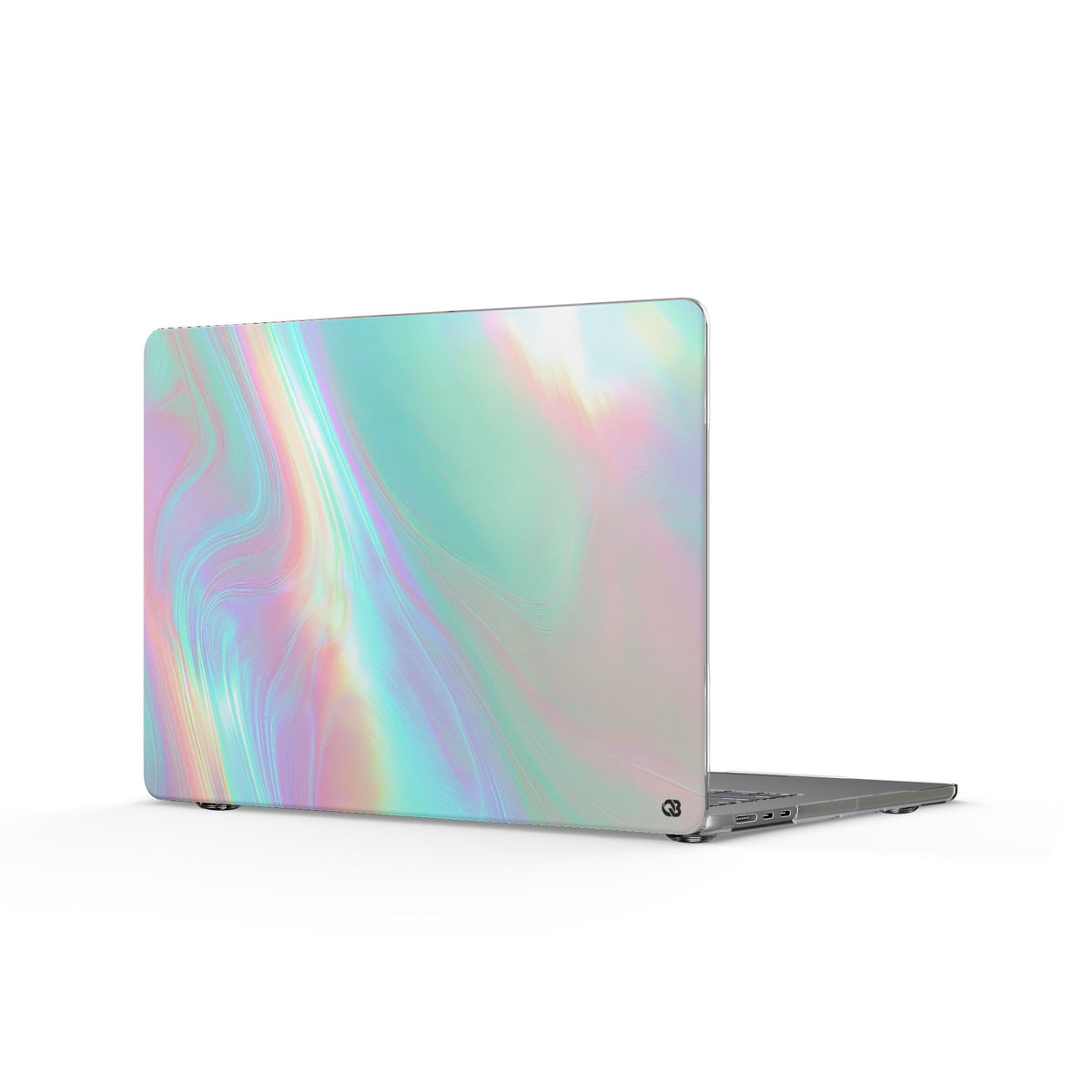 Prismatic Liquid Light · Clear Hard Case for MacBook · Teal