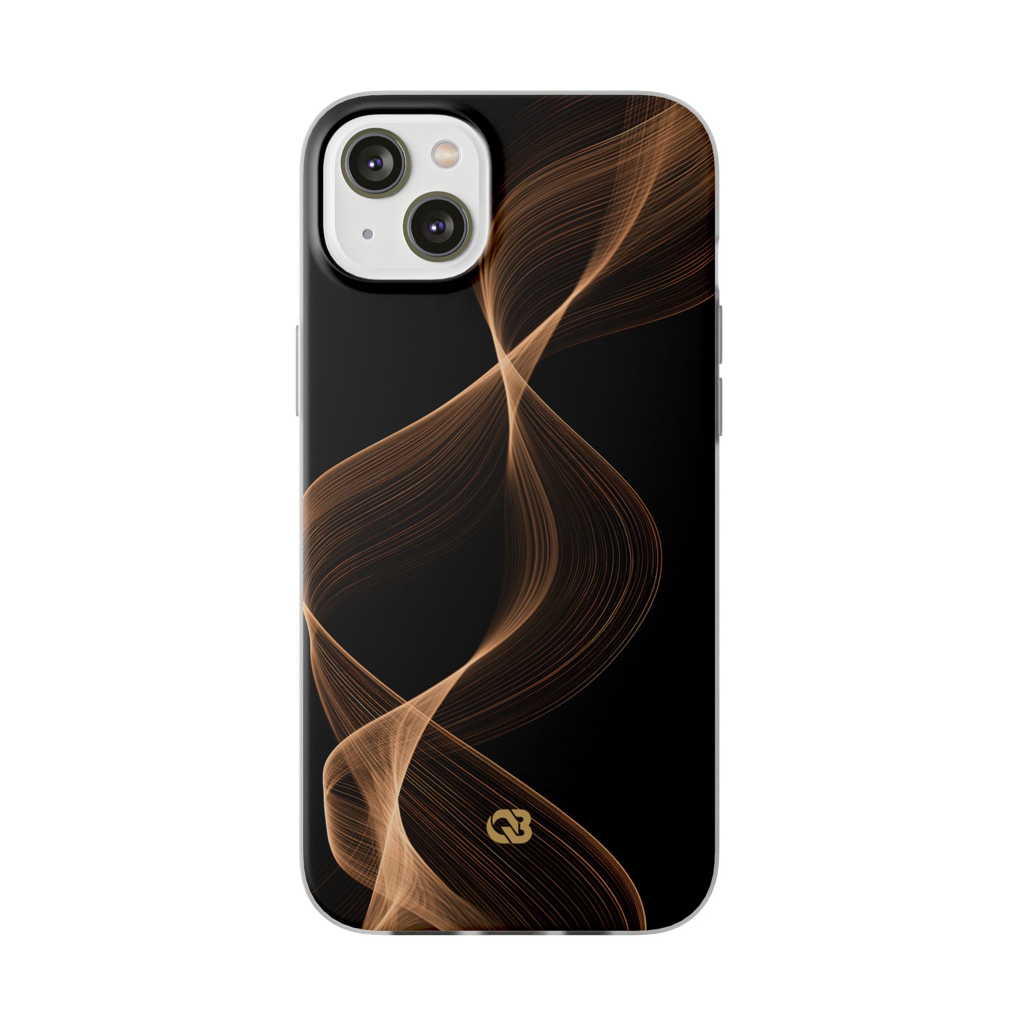 Brown Lite Phone Case for iPhone - Copper Silk Wave