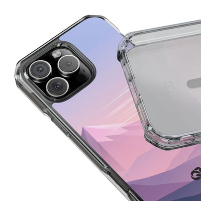 Alpine Twilight · Clear Impact Magnetic Phone Case for iPhone ·  Pink