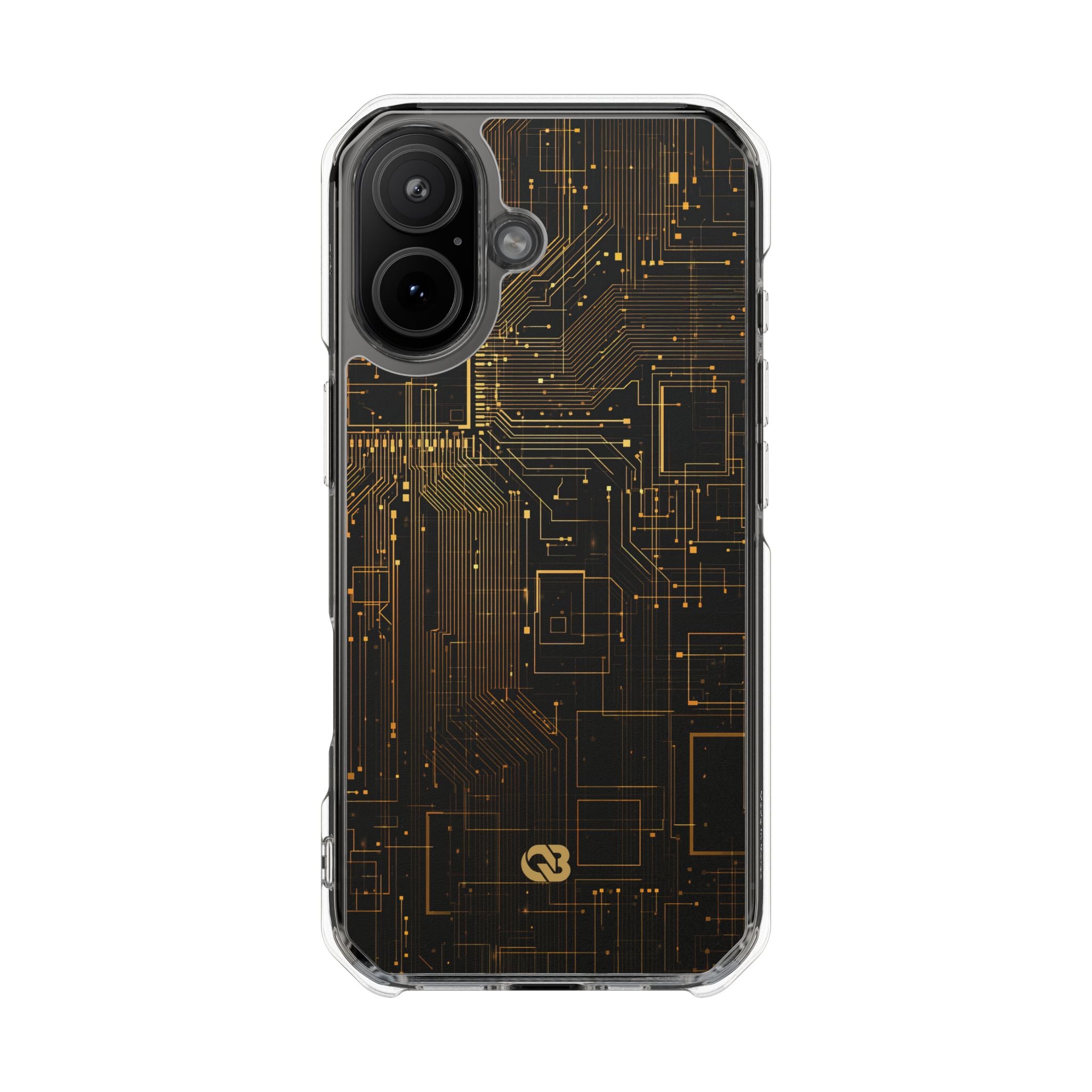 Gold Impact MagSafe Phone Case for iPhone - Amber Core Mainframe