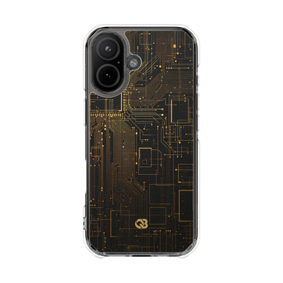 Gold Impact MagSafe Phone Case for iPhone - Amber Core Mainframe