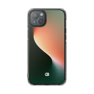 Luminous Arc · Clear Impact Magnetic Phone Case for iPhone · Green