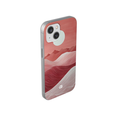 Crimson Dune Horizon · Soft Phone Case for iPhone