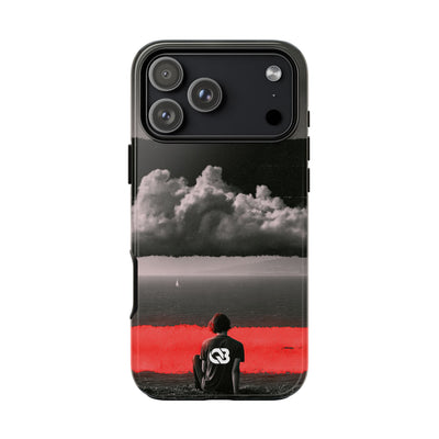 Crimson Horizon · Tough Phone Case for iPhone · Black