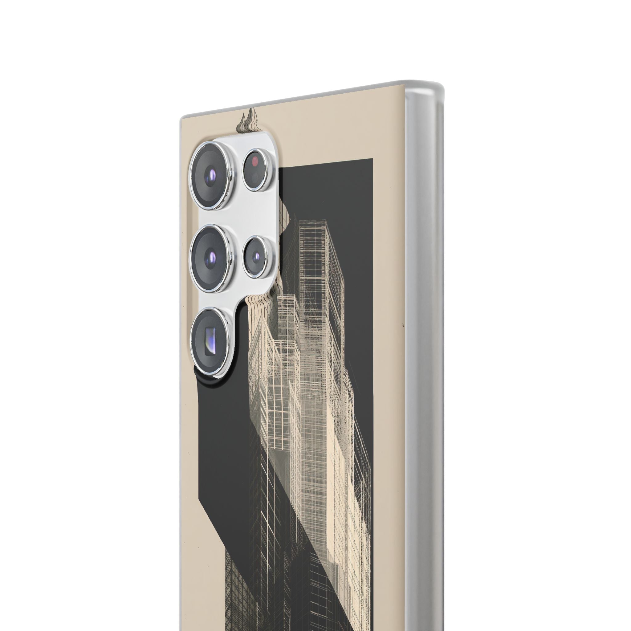 Beige Lite Phone Case for Samsung - Monolith Urban Grid