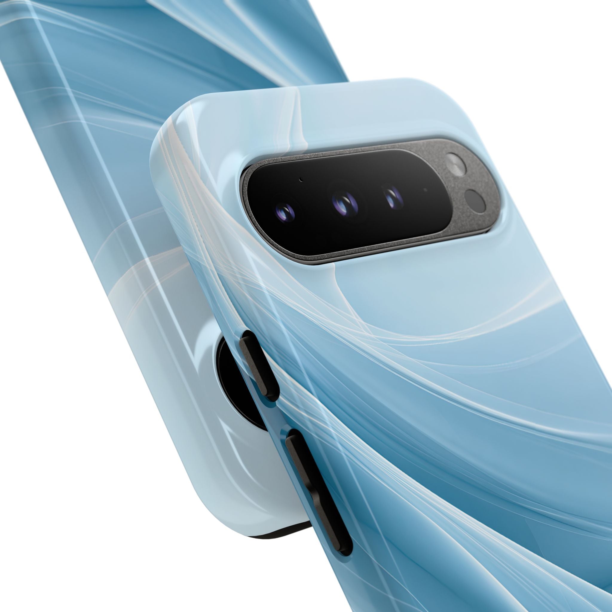 Blue Tough Phone Case for Google Pixel - Arctic Silk Drift