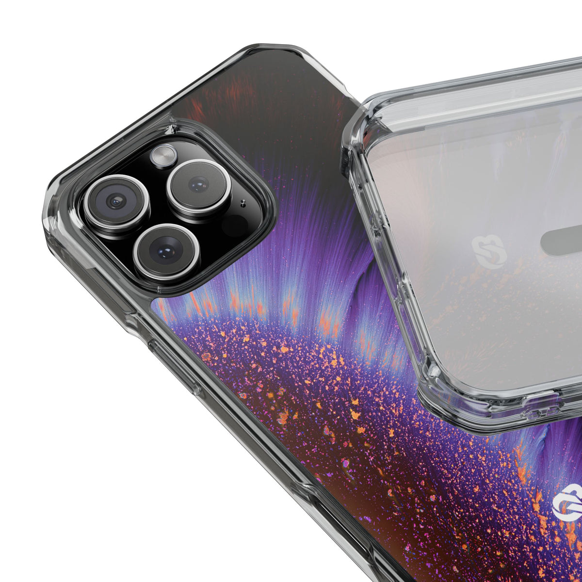 Ethereal Corona · Clear Impact Magnetic Phone Case for iPhone · Purple