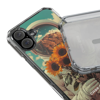 Sunflower Astronaut iPhone 16 Plus Case - Impact