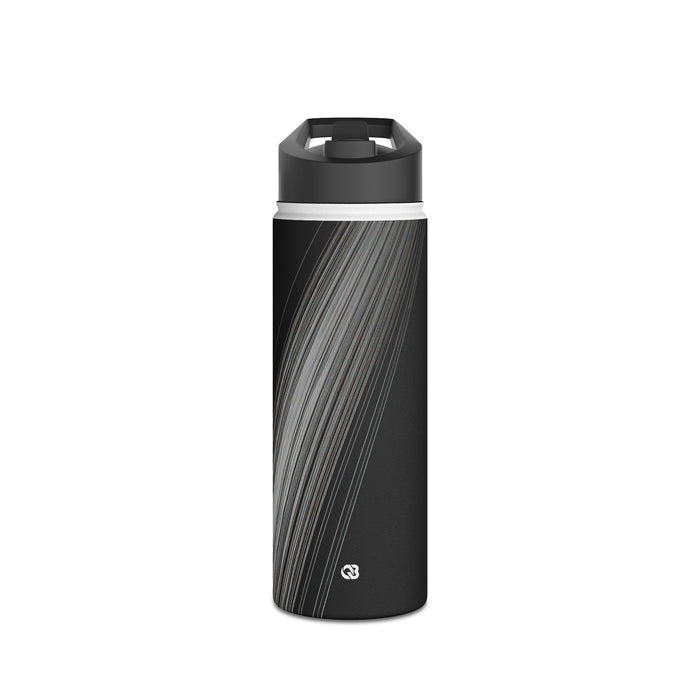 Kinetic Ray Convergence · Insulated Water Bottle · Black