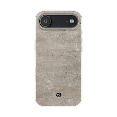 Grey Lite Phone Case for iPhone - Brutalist Stone Grit