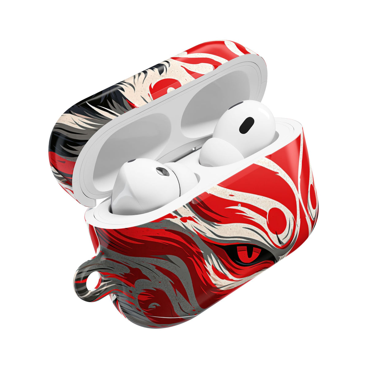 Crimson Kitsune Spirit · Hard Case for AirPods & AirPods Pro · Red