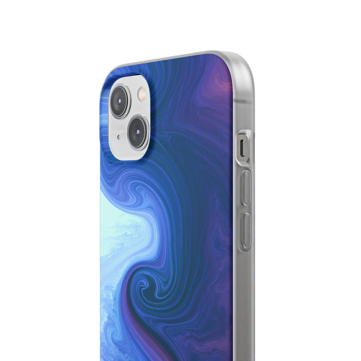 Azure Fluid Swirl · Lite Phone Case for iPhone ·  Blue