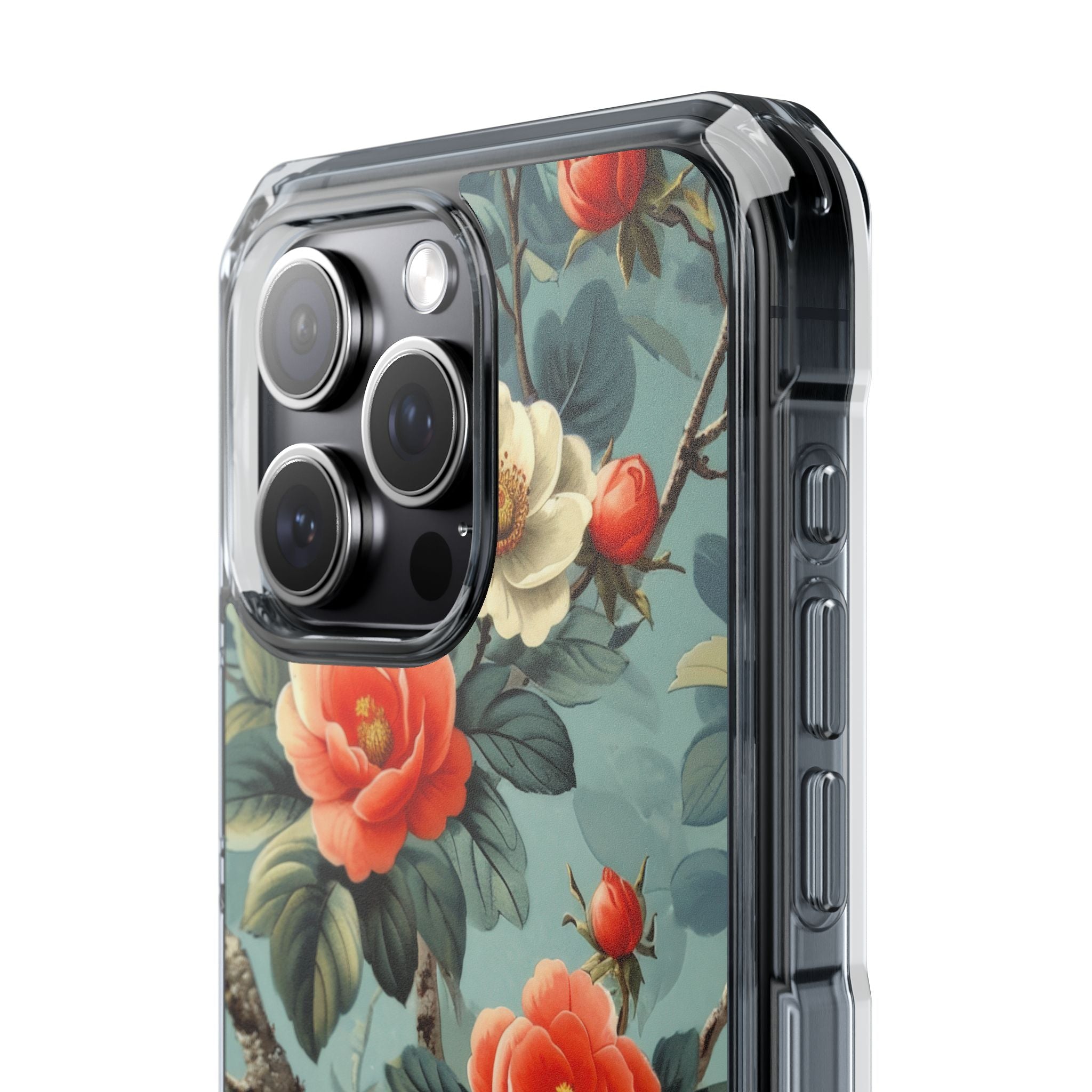 Coral Bloom iPhone 15 Pro Max Cover - Impact