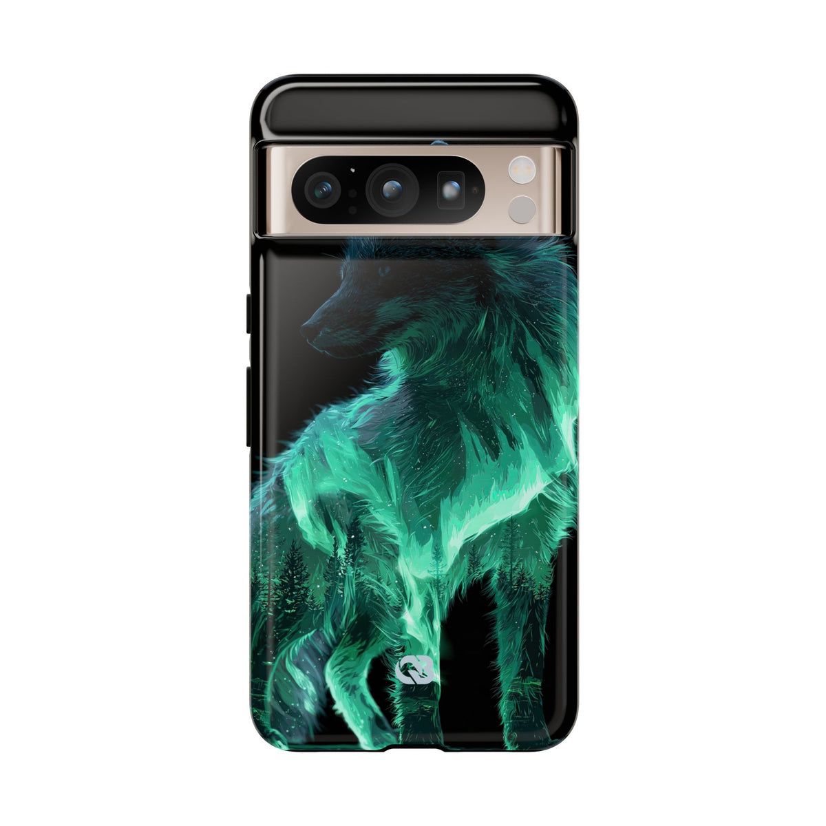 Nordic Aurora Fox · Tough Phone Case for Pixel ·  Teal