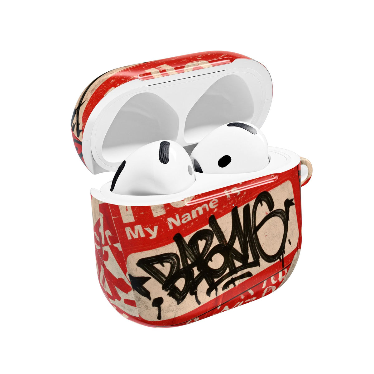 Slap Tag Collage · Hard Case for AirPods & AirPods Pro · Red