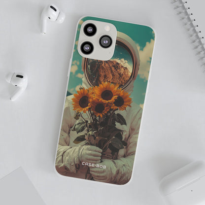 Sonnenblumen-Astronaut iPhone 13 Pro Max - Soft