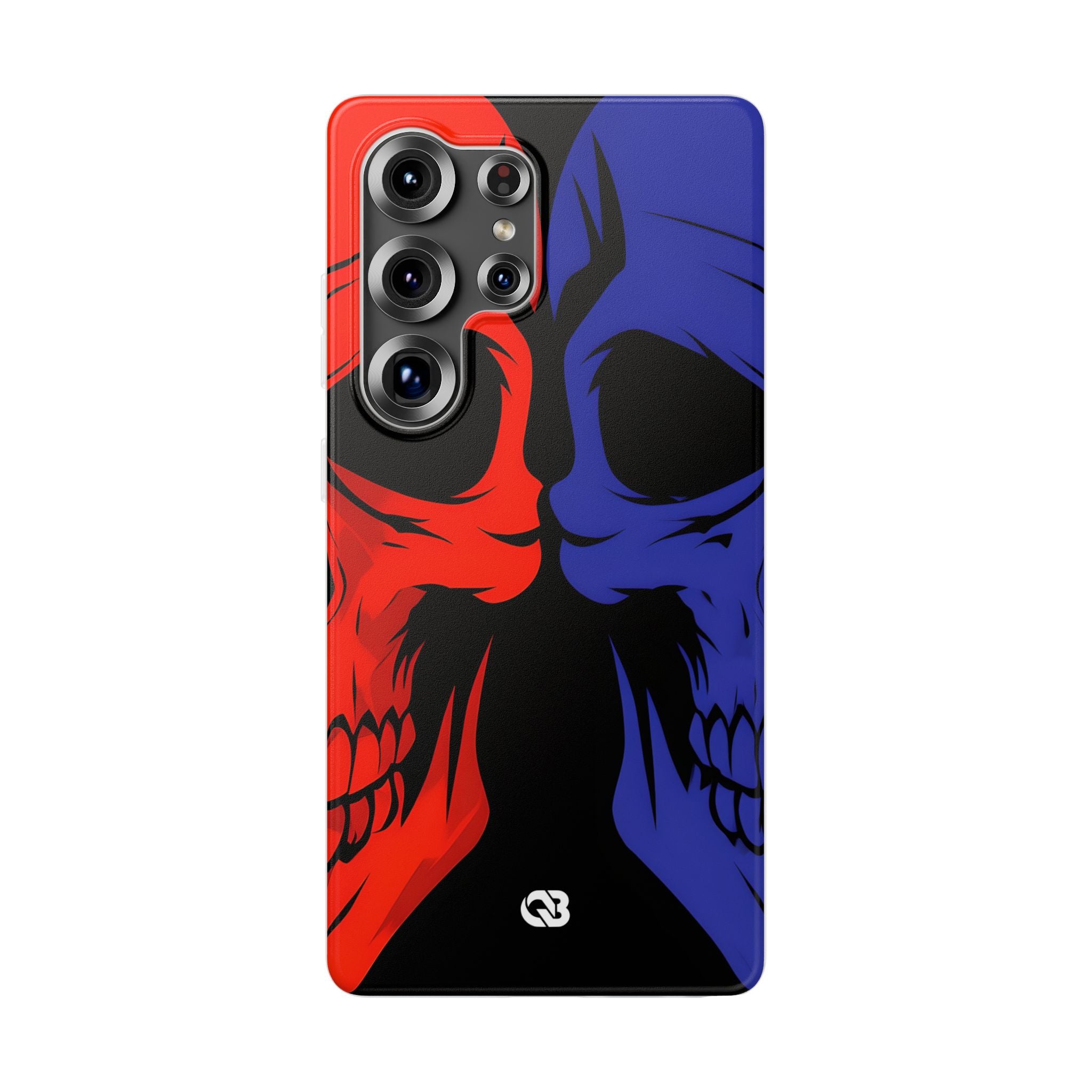 Crimson Cobalt Skulls · Soft Phone Case for Samsung
