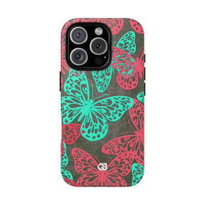 Electric Papillon · Tough Phone Case for iPhone · Pink