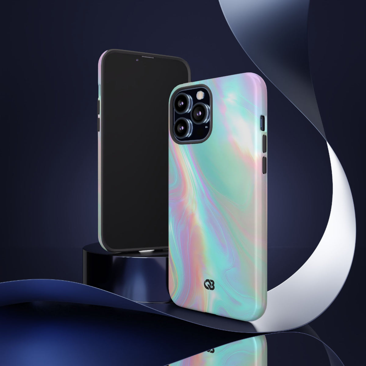 Prismatic Liquid Light · Tough Phone Case for iPhone · Teal