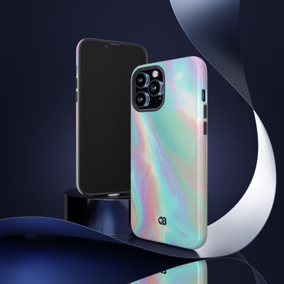 Prismatic Liquid Light · Tough Phone Case for iPhone · Teal