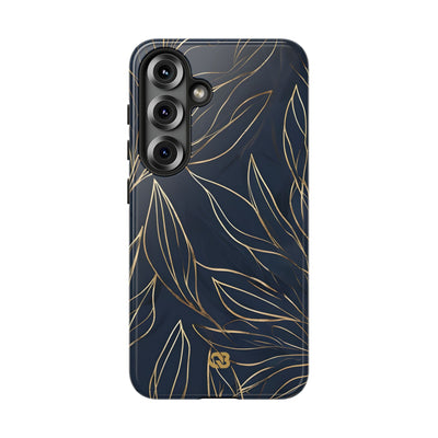 Gilded Navy Foliage · Tough Etui na telefon dla Samsung