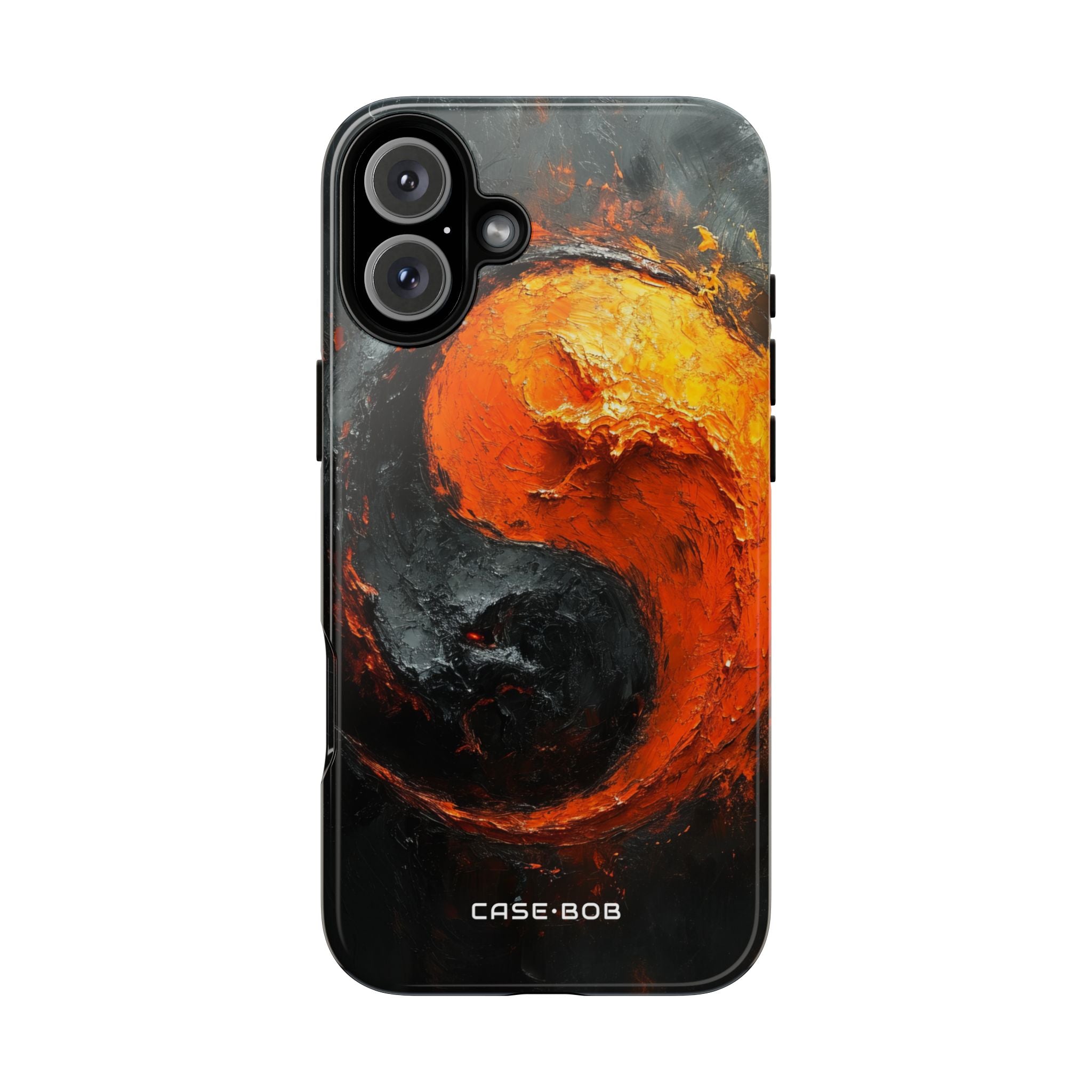 Fiery Yin Yang iPhone 16 Plus Case - Tough