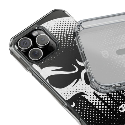 Phantom Halftone · Clear Impact Magnetic Phone Case for iPhone ·  Black