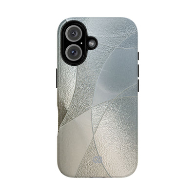 Silver Tough 2.0 Magsafe Phone Case for iPhone - Frosted Silver Mosaic